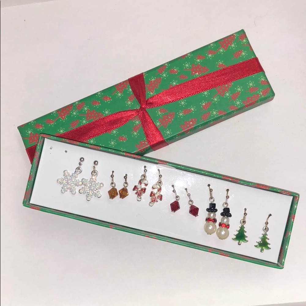 Avon Christmas Earrings Set of 6